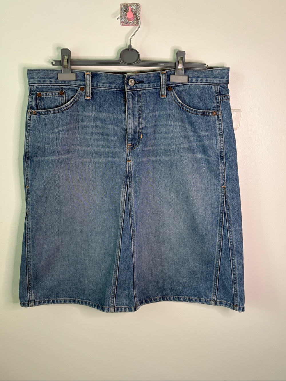 GAP Knee Length Skirt Y2K Americana Modest Size 14